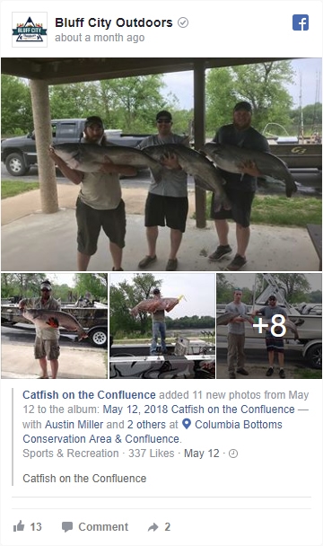 Fishing Events, Bluff City Oudoors, Catfish on the Confluence